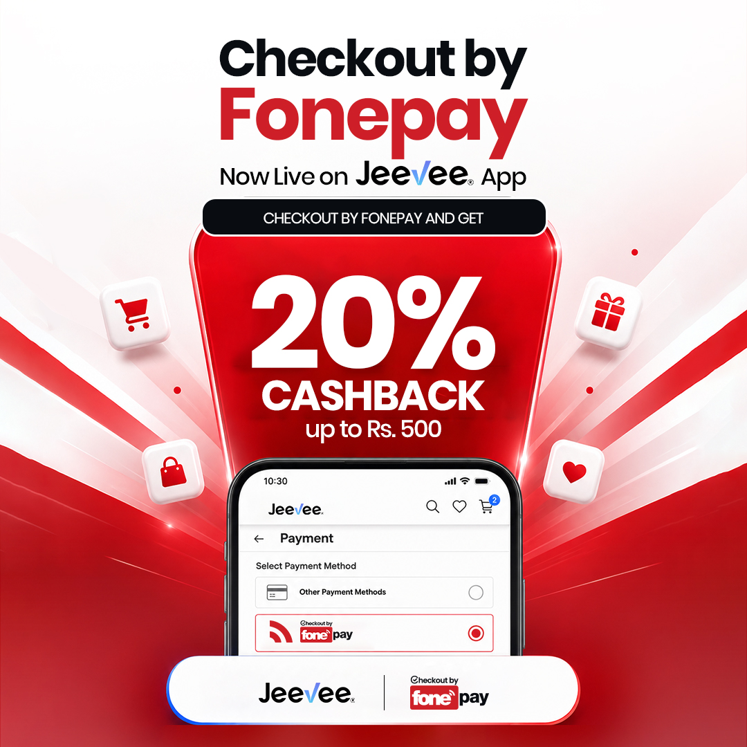 Enjoy 20% Cashback Through Checkout by Fonepay on Jeevee - Featured Image